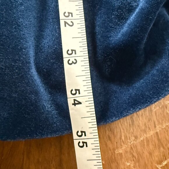 Vintage CJS Robe Housecoat Teal Blue Womens - Picture 7 of 8